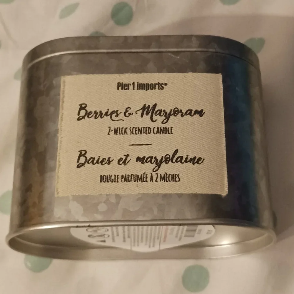 NWT! Pier One Berry Scented Double Wick Candle